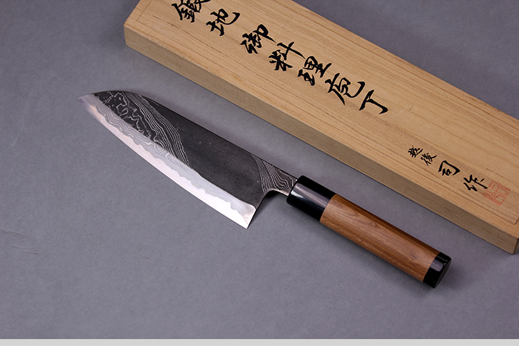 日野浦司作 流水飛紋(Jump) 牛刀210mm 日野浦司作 流水飛紋(RiverJump) 牛刀210mm